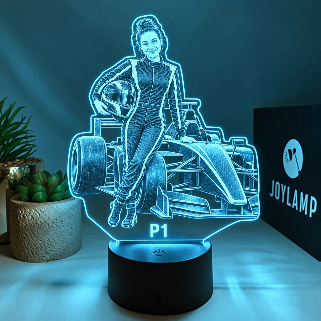 A custom Racing driver lamp