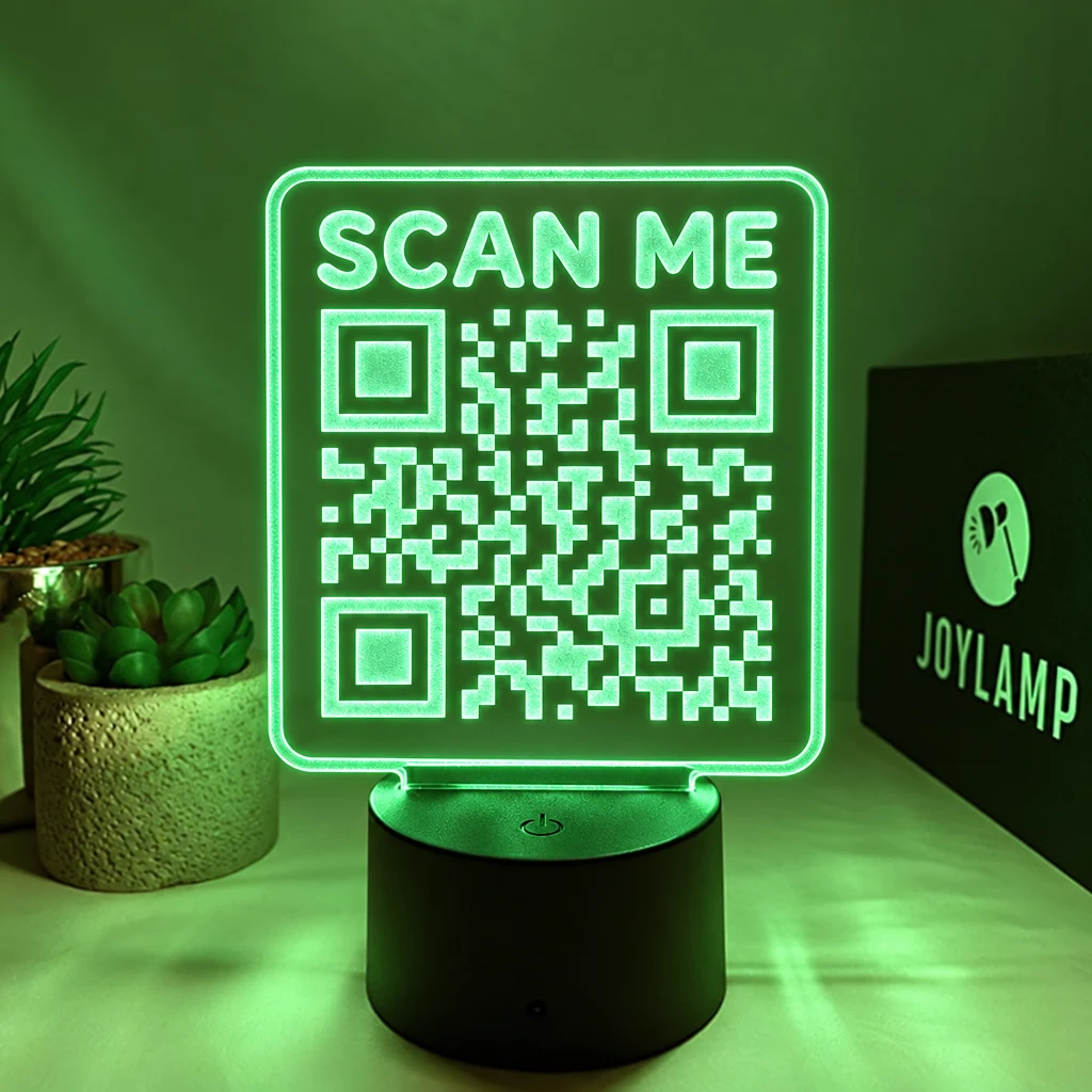 Personalizowana lampa, kolekcja Kod QR