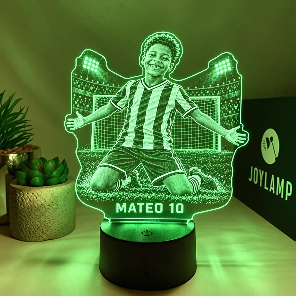 A custom Football player lamp
