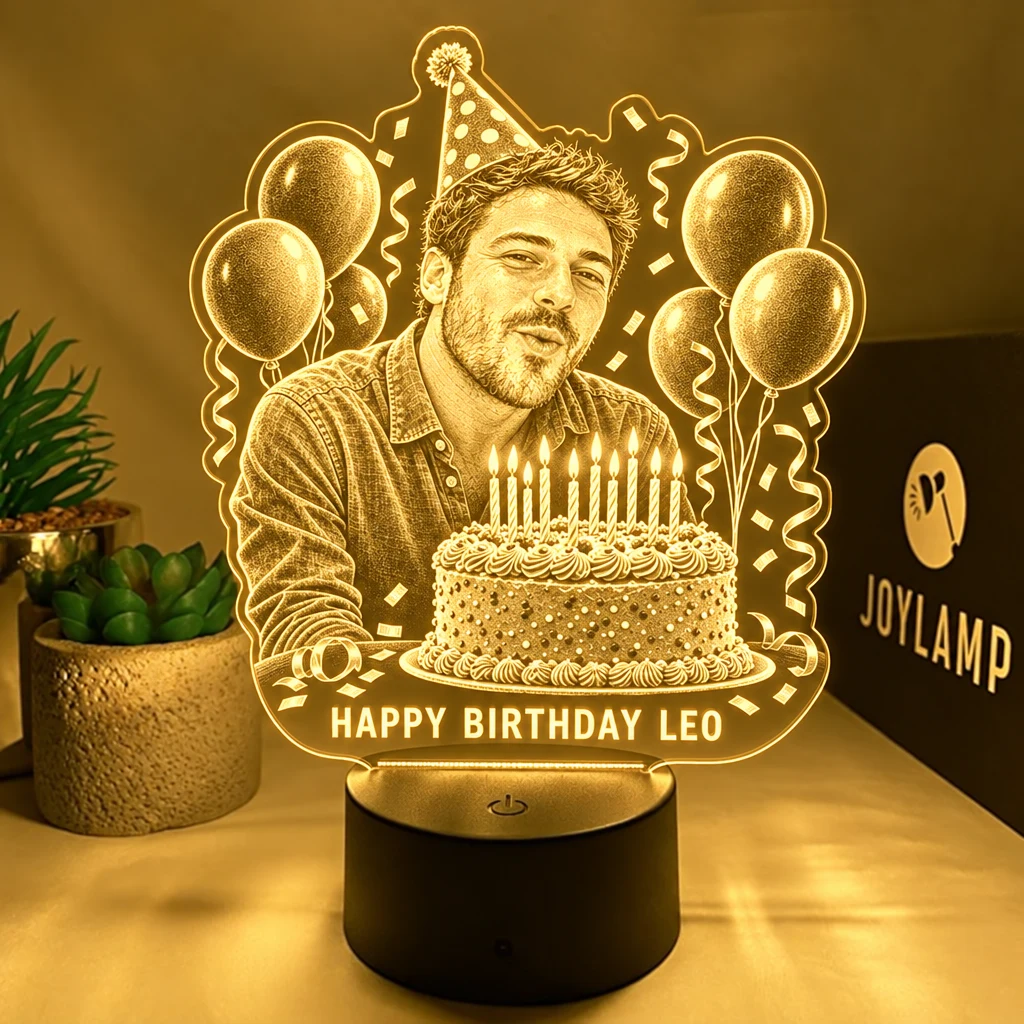 A custom Birthday lamp