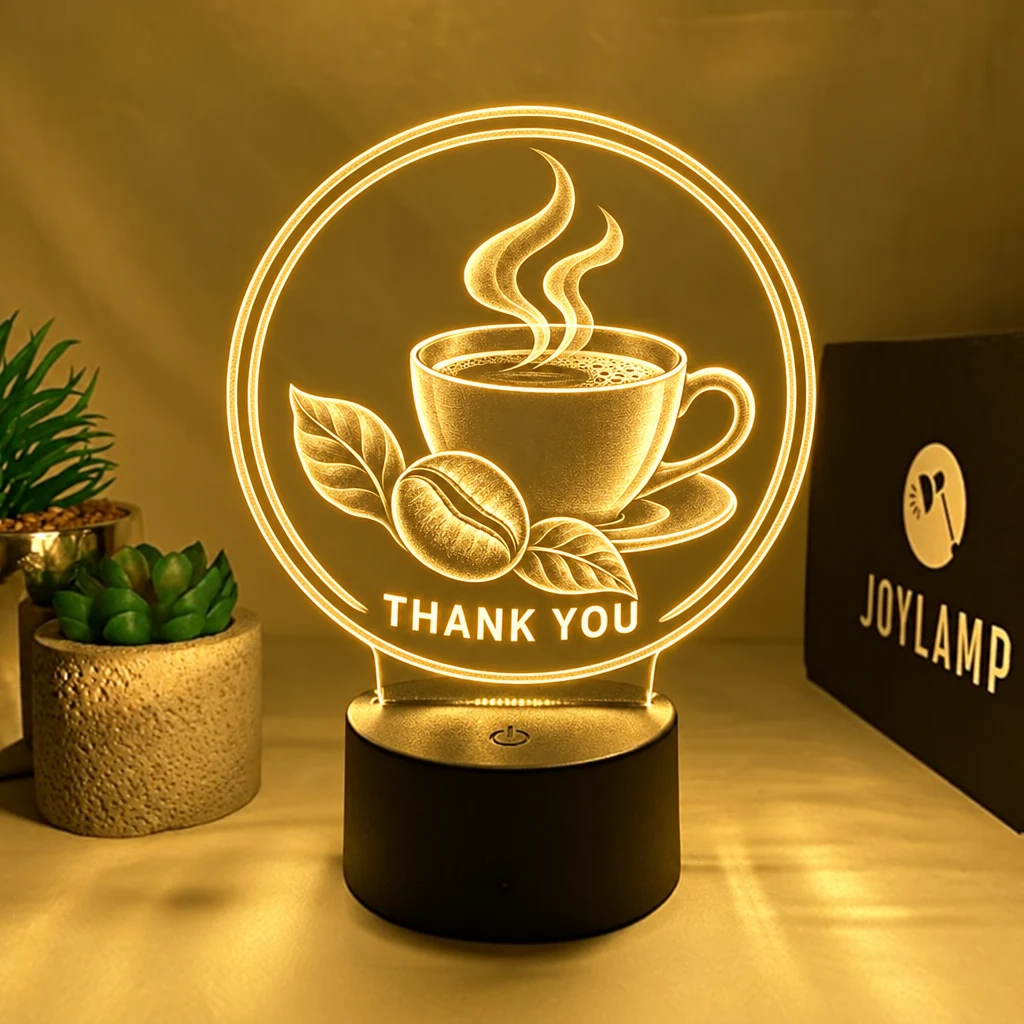 A custom Business logo lamp